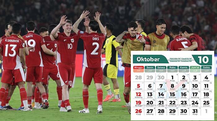 Kalender Oktober 2025, Tanggal Merah Lengkap Jadwal Timnas Indonesia Vs