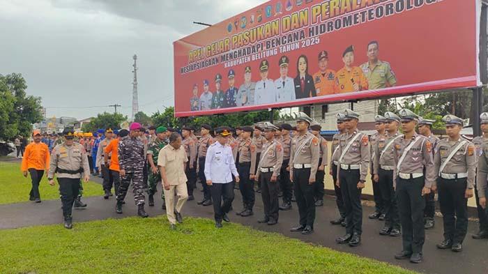 Polres Belitung Apel Siaga Menghadapi Potensi Hidrometeorologi