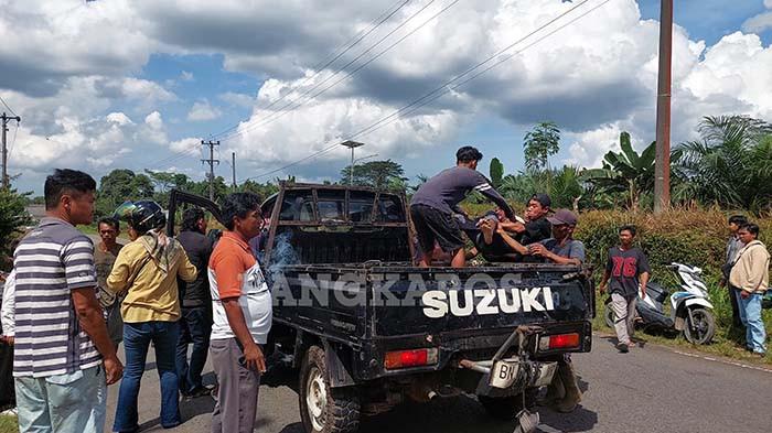 Motor Vs Motor di Air Gegas Bangka Selatan, 2 Pengendara Tak Sadarkan Diri