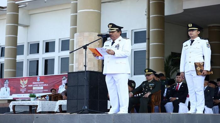 20260601 HARI LAHIR PANCASILA -- Pemerintah Kota (Pemkot) Pangkalpinang menggelar upacara 1A