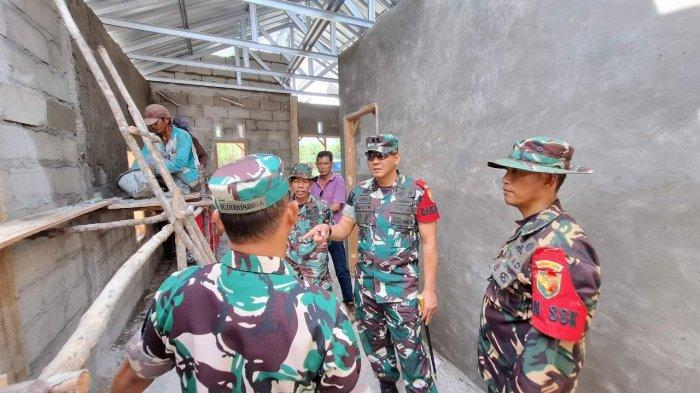 Dandim Cek Pembangunan Rumah Herman