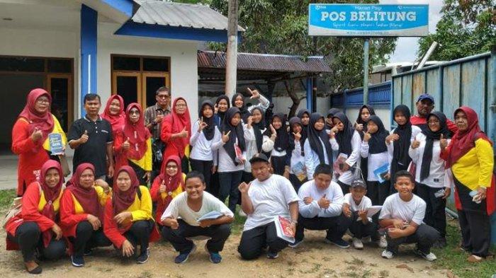 Siswa SDN 15 Manggar Pahami Literasi ke Pos Belitung