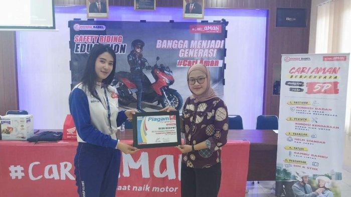 Honda Babel Komitmen Tekan Lakalantas,Edukasi Safety Riding di Desa Keciput