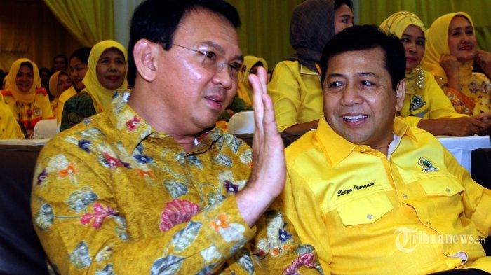 Sebut Bakal Tarik Dukungan ke Ahok-Djarot, Setya Novanto Tegur Ketua Dewan Pembina Golkar