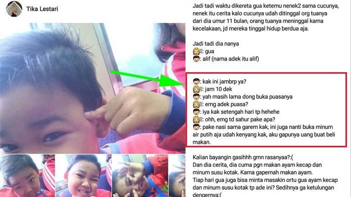Kisah Bocah Tinggal Bersama Neneknya Sahur Nasi Garam Berbuka Nasi Aja,Faktanya Pilu