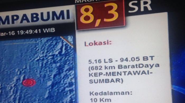 BMKG Resmi Cabut Peringatan Tsunami Dampak Gempa