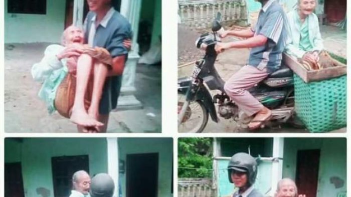 VIRAL Foto Pria Bonceng Ibunya Ternyata Begini Kisahnya