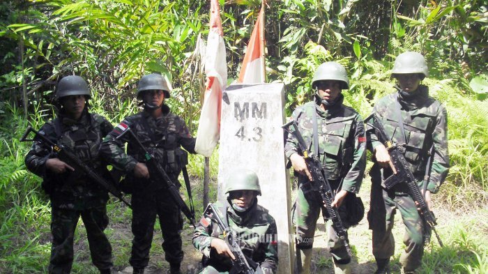 Sejumlah Patok Perbatasan RI-Malaysia di Nunukan Hilang