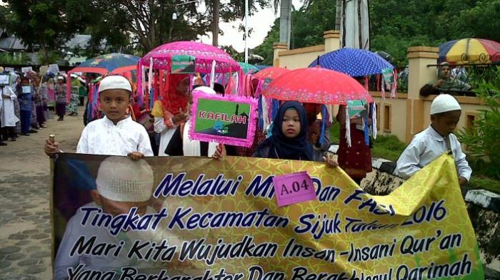 Sebanyak 17 Regu Ikuti Pawai Ta'aruf Kecamatan Sijuk