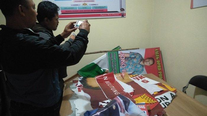 Sentra Gakkumdu Kabupaten Belitung Lakukan Penyelidikan Kasus Perusakan Alat Peraga Kampanye