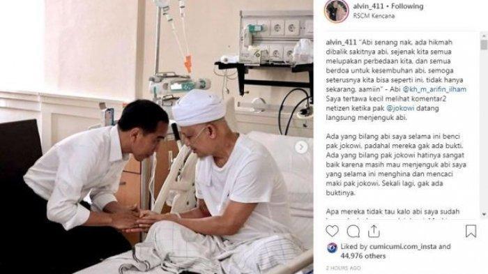 Alvin Putra Ustaz Arifin Ilham Ungkap Fakta Hubungan Ayahnya dan Jokowi Selama Ini