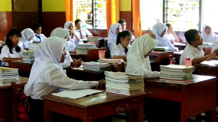 Hari Pertama Masuk Sekolah, SMPN 2 Tanjungpandan Langsung Efektif Belajar
