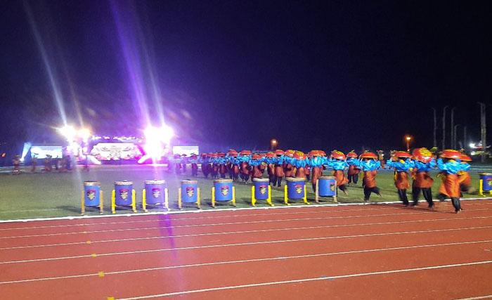 Porprov VI Bangka Belitung Dibuka, Ribuan Warga Padati Stadion Sejiran Setason