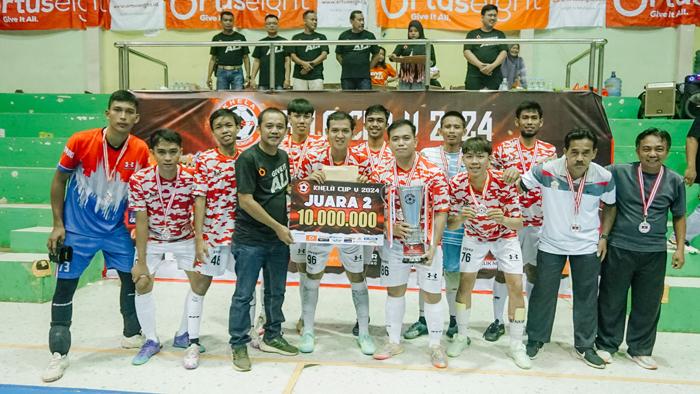 Tampilkan Permainan Terbaik, Tim BPPRD Belitung Sabet Juara Dua Khela Futsal Cup V