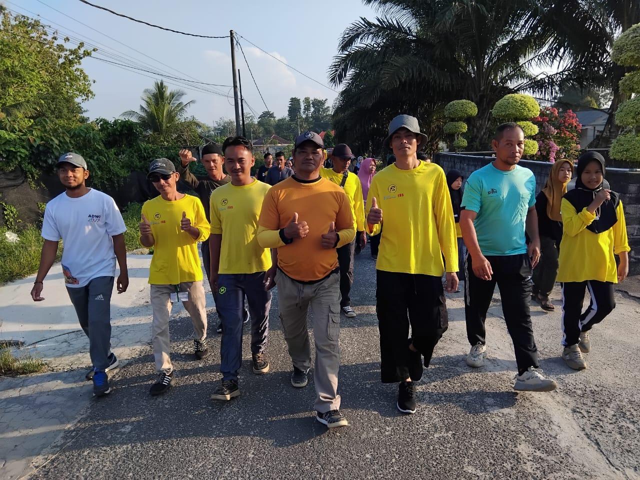 KPU Bangka Tengah Gelar Jalan Sehat di Kecamatan Lubukbesar, Ajak Jangan Golput