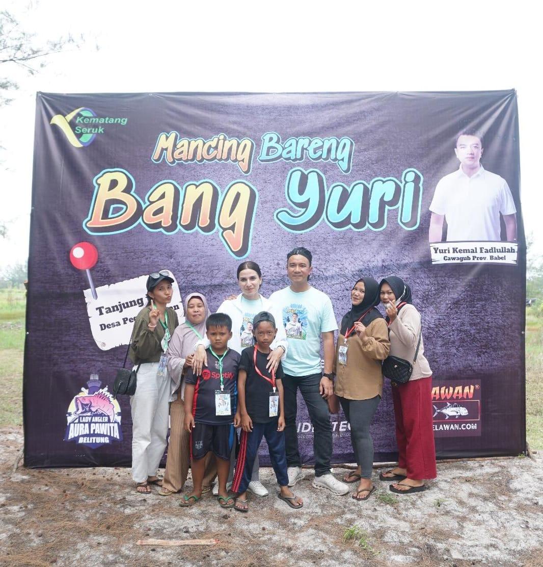 Gelar Mancing Bersama, Calon Wagub Babel Yuri Kemal Berbaur dengan Masyarakat Desa Pegantungan