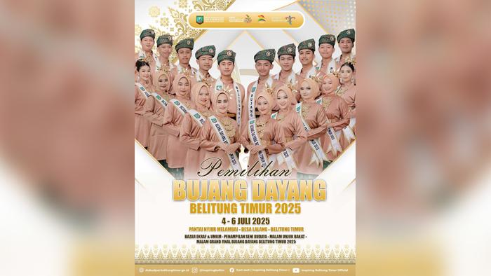 20 Finalis Bujang Dayang Beliltung Timur Unjuk Bakat