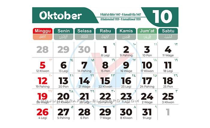 Kalender 2025, Tanggal 1 Oktober 2025 Hari Ini Memperingati Hari Apa