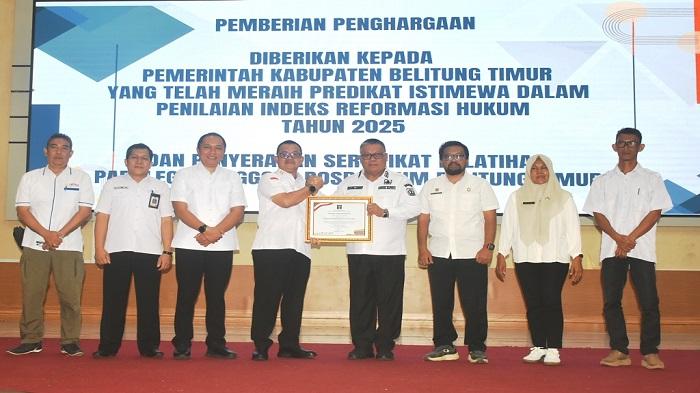 Lengkapi Posbankum di Seluruh Desa, Beltim Raih Predikat Istimewa Reformasi Hukum 2025