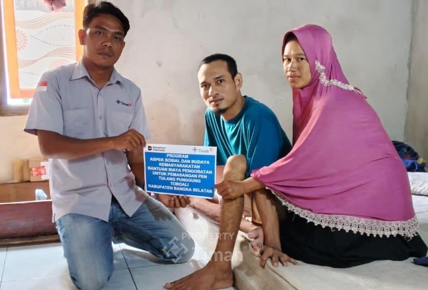 Dukung Kesembuhan, PT Timah Tbk Salurkan Bantuan Biaya Pengobatan untuk Warga Bangka Selatan