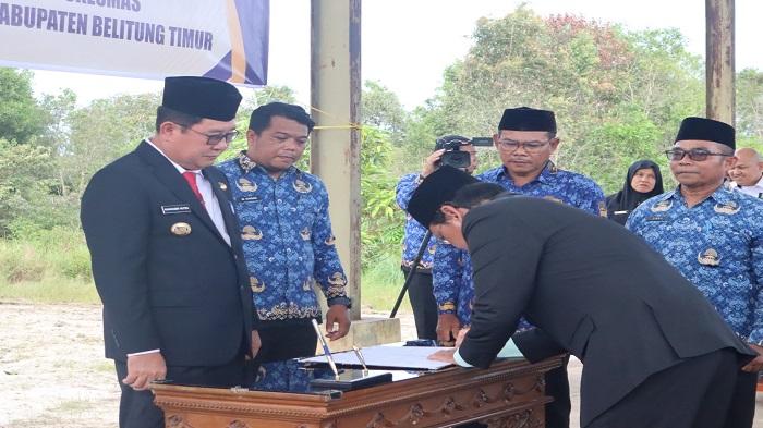 23 Pejabat Pemkab Beltim Dilantik, Berikut Daftar Pejabat yang Dilantik