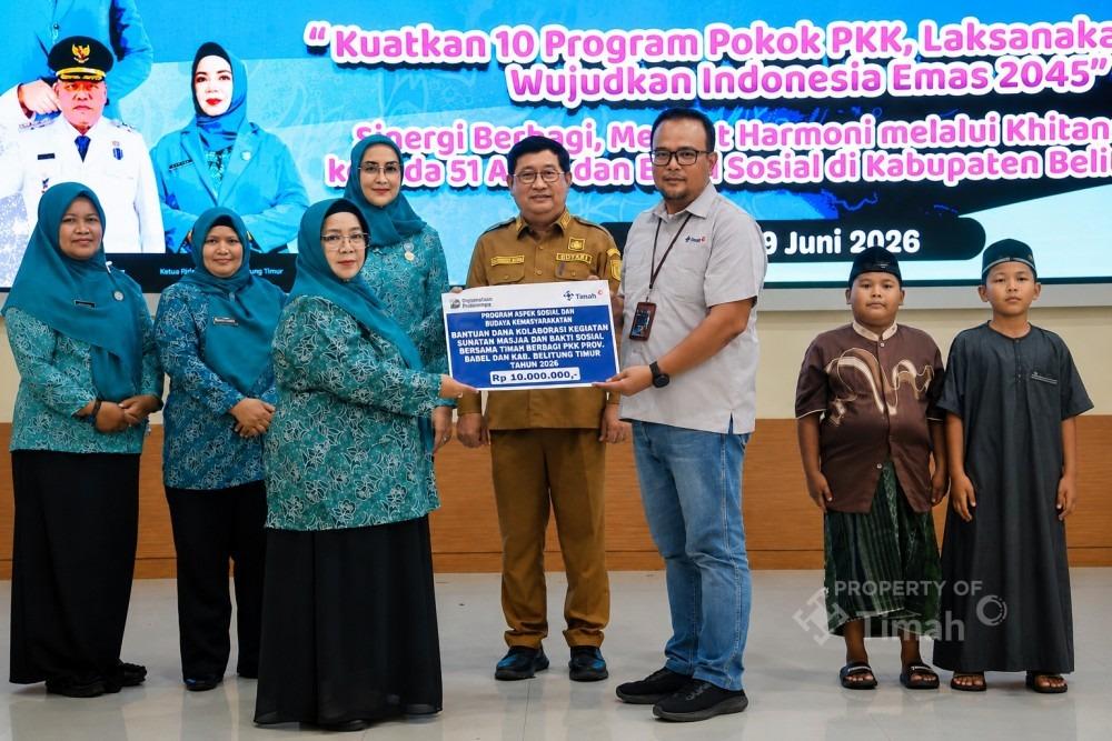 Kolaborasi PT TIMAH dan PKK Hadirkan Sunatan Massal Gratis bagi 57 Anak di Beltim - Posbelitung.co