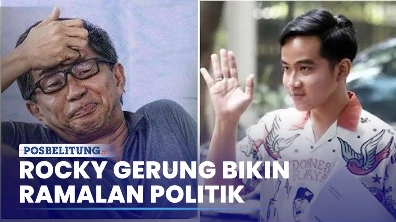 Rocky Gerung Prediksi Jokowi Bisa Jadi Wapres Gibran di 2029
