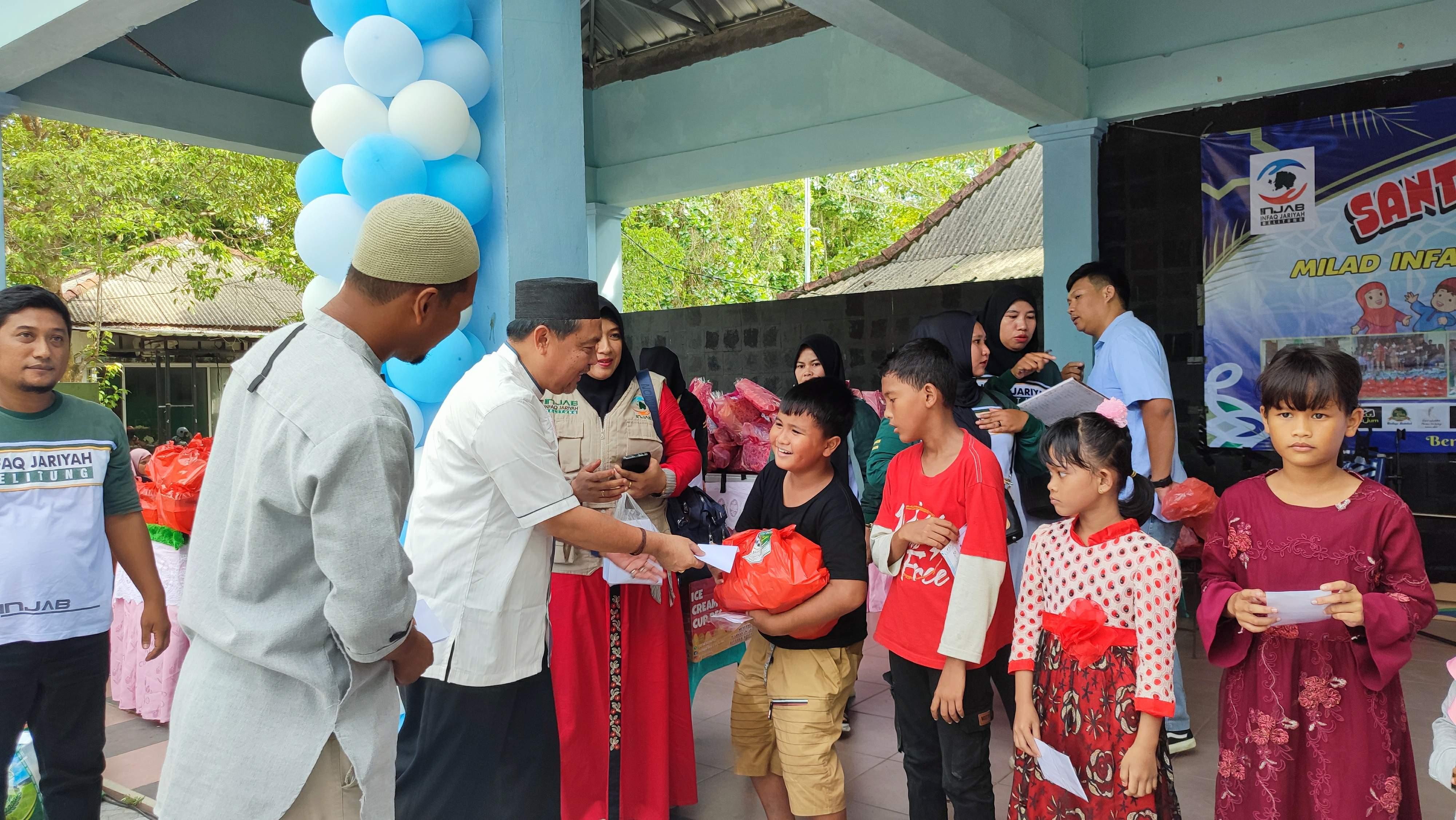 Tiga Tahun Injab Berbagi dengan Anak Yatim dan Kaum Dhuafa Belitung