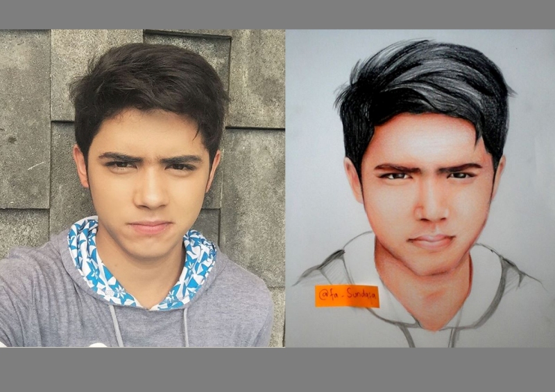 Keren Nih, Aliando Syarief Posting Karya Lukis Siswa SMA Probolinggo