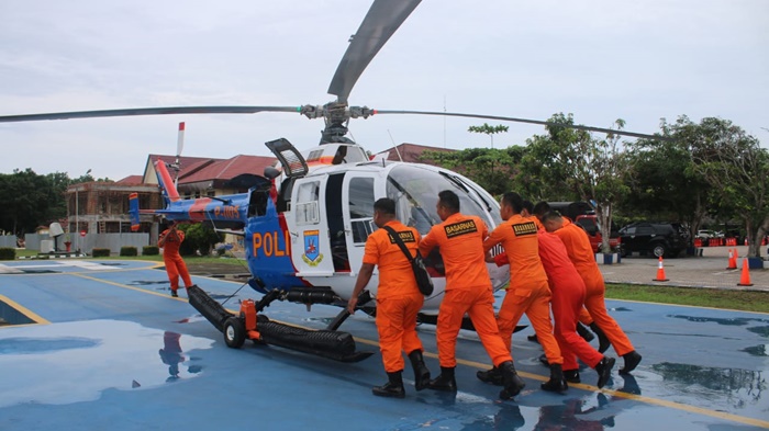 Basarnas Bangka Belitung Kerahkan Helikopter untuk Cari Nelayan Sungailiat yang Dinyatakan Hilang