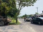 Hendak Putar Balik, Sedan dan Pikap Tabrakan di Jalan By Pass Koba