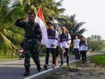 Siswa Bangka Tengah Jadi Kandidat Paskibraka Nasional, Tim Pelatih Tunaikan Nazar Jalan Kaki 58 Km