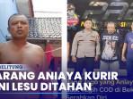 Tampak Garang Aniaya Kurir COD, KC Kini Mirip Ayam Sayur di Samping Polisi