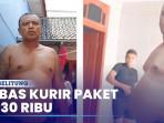 VIDEO: Pria Bertato Tebas Kurir Paket Rp30 Ribu, Kini Masuk Penjara