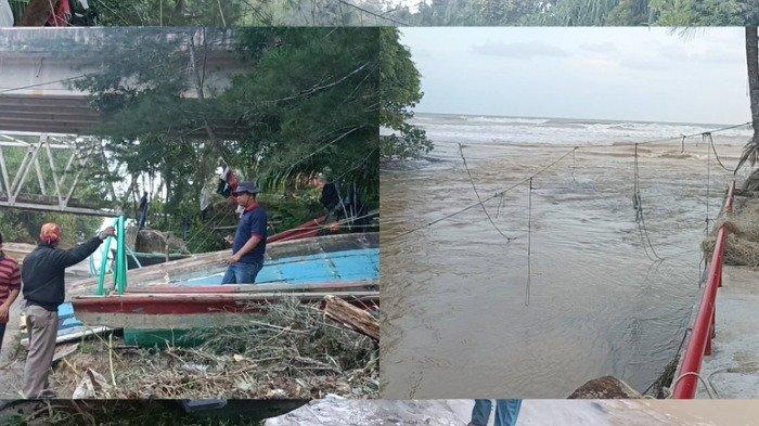 Sebuah Kapal Nelayan Hanyut Terbawa Banjir, Pencarian Hingga ke Tengah Laut, Rugi Rp 192 Juta