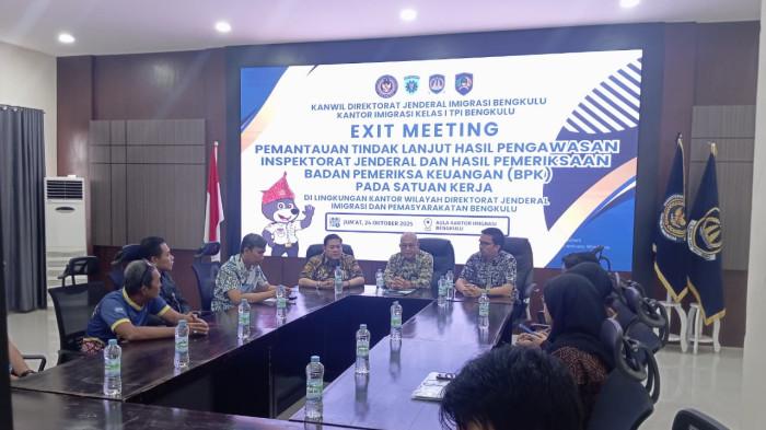 Imigrasi Bengkulu Perkuat Akuntabilitas Melalui Pemantauan Tindak Lanjut Hasil Pengawasan Itjen-BPK