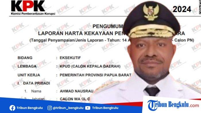 Sosok-Kekayaan Ahmad Nausrau Wakil Gubernur Papua Barat Daya Dilantik Prabowo, Punya Harta Rp44 Juta