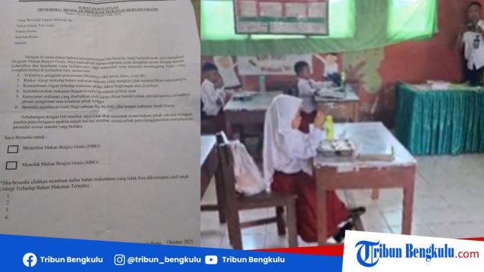 Breaking News: Heboh! Surat Pernyataan MBG di Rejang Lebong, Larang Orangtua Tuntut Jika Keracunan