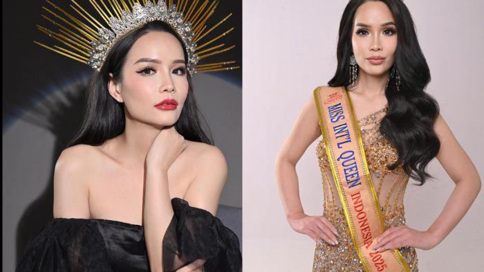 Kolase foto Kaycia Lee, Peserta Miss International Queen 2025 yang kini menuai pujian dari warganet, Selasa (23/9/2025).