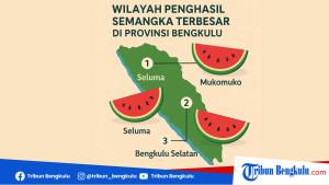 3 Wilayah Penghasil Semangka Terbesar di Provinsi Bengkulu, Ini Datanya