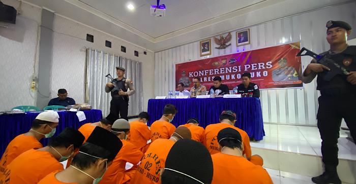 100 Hari Kerja, Polres Mukomuko Bengkulu Ungkap 9 Kasus Narkoba, 2 Asusila, dan 1 Pencurian