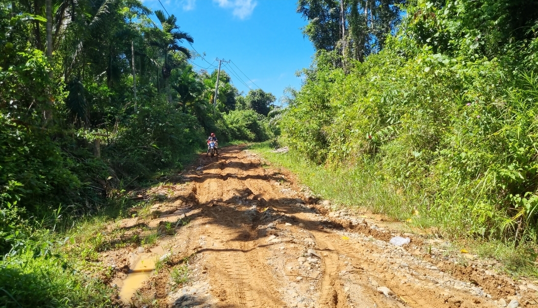 Dampak Jalan Rusak, Warga Tanjung Aur Keluhkan Harga Sembako Naik Dua Kali Lipat Dari Harga Normal
