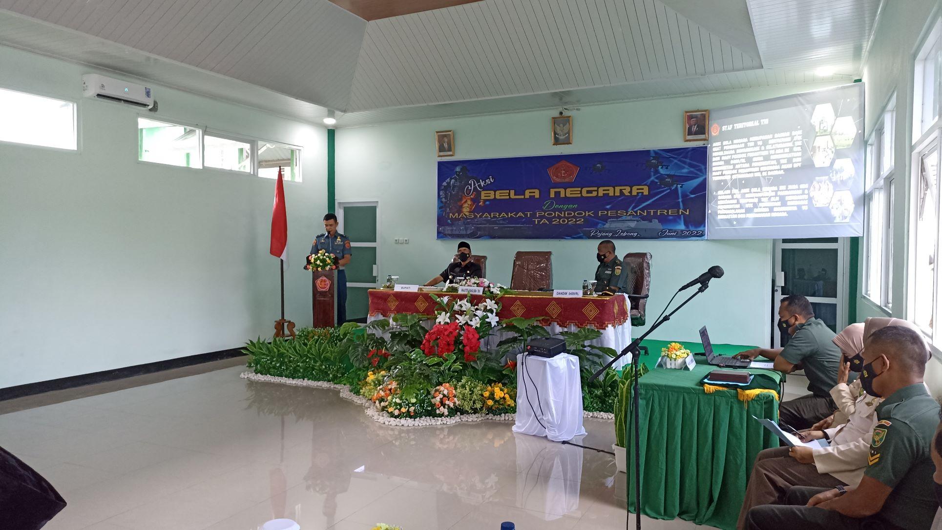 Waaster Panglima TNI I Made Wahyu Santoso Ajak Santri di Rejang Lebong Aksi Bela Negara