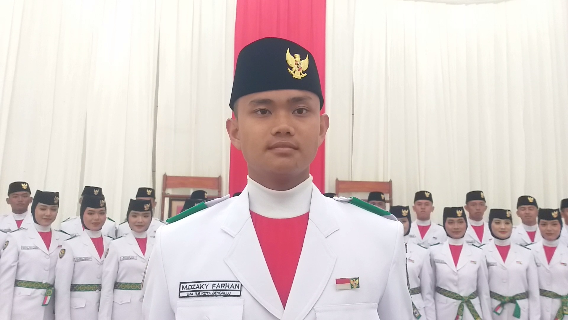 Cerita M Dzaky Farhan, Anggota Paskibra Kota Bengkulu 2023 Ungkap Keseruan saat Masa Karantina