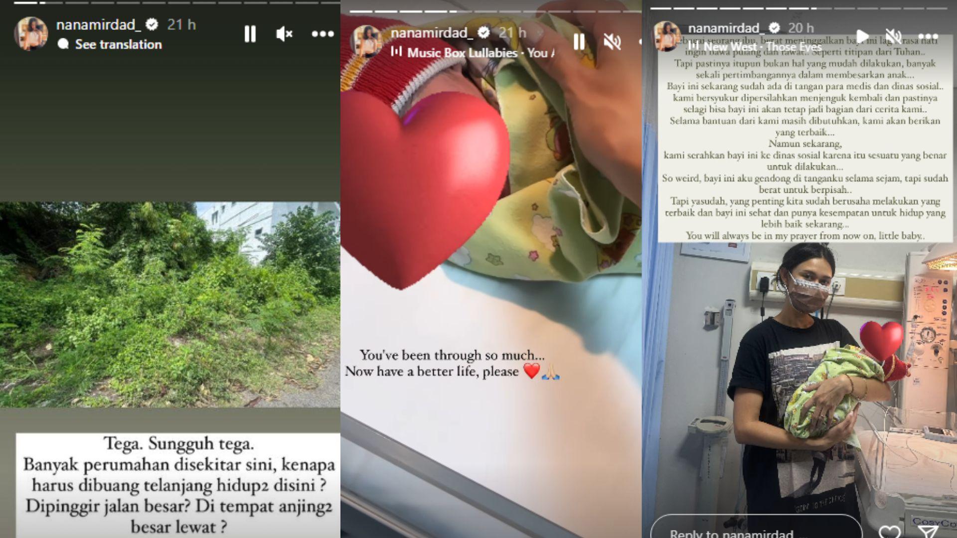 Awal Mula Artis Nana Mirdad Temukan Bayi di Semak-semak Dekat Rumah, Kondisinya Memprihatinkan