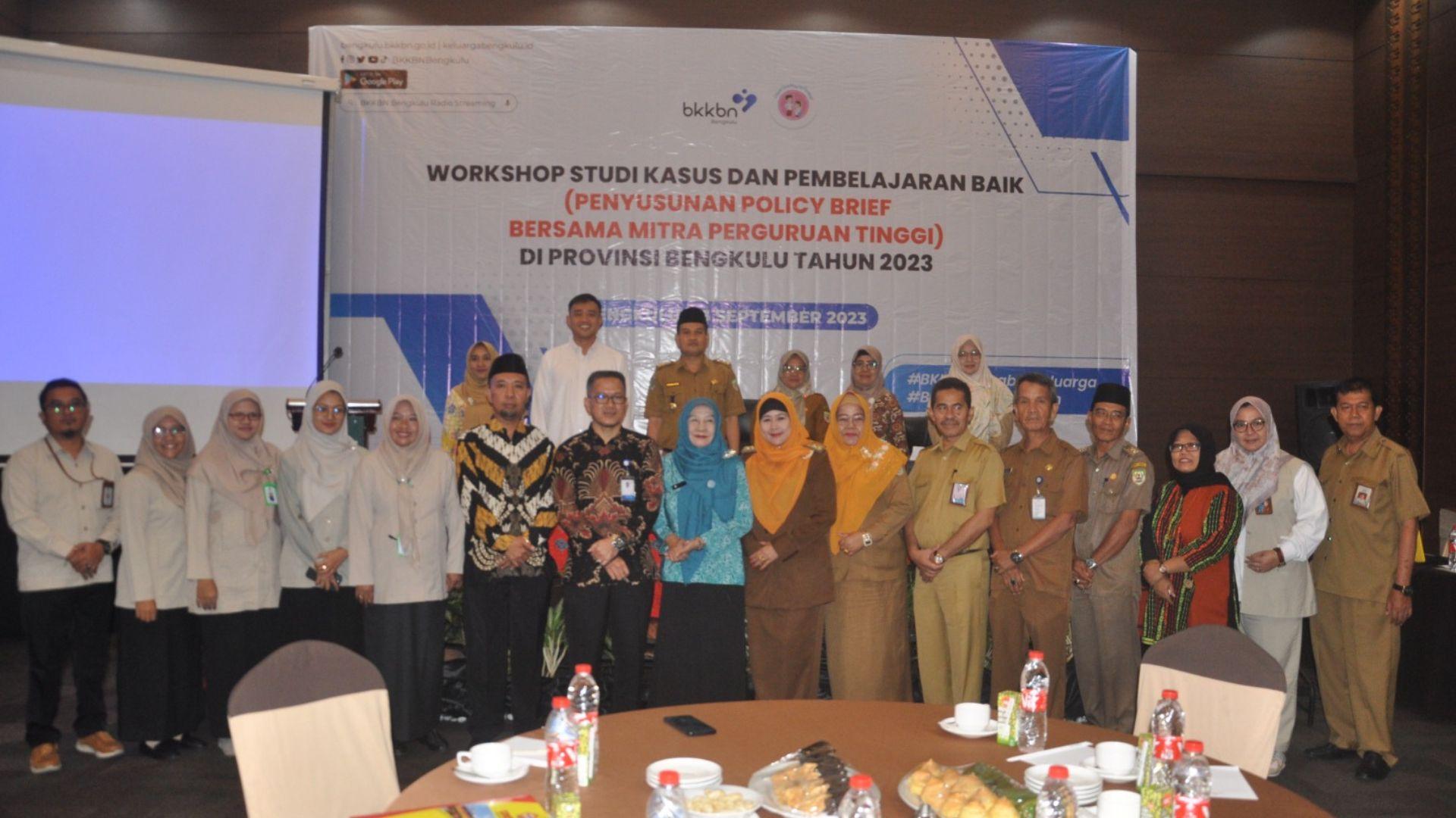 BKKBN Bengkulu Susunan Policy Brief Untuk Rekomendasikan Kebijakan Penurunan Stunting