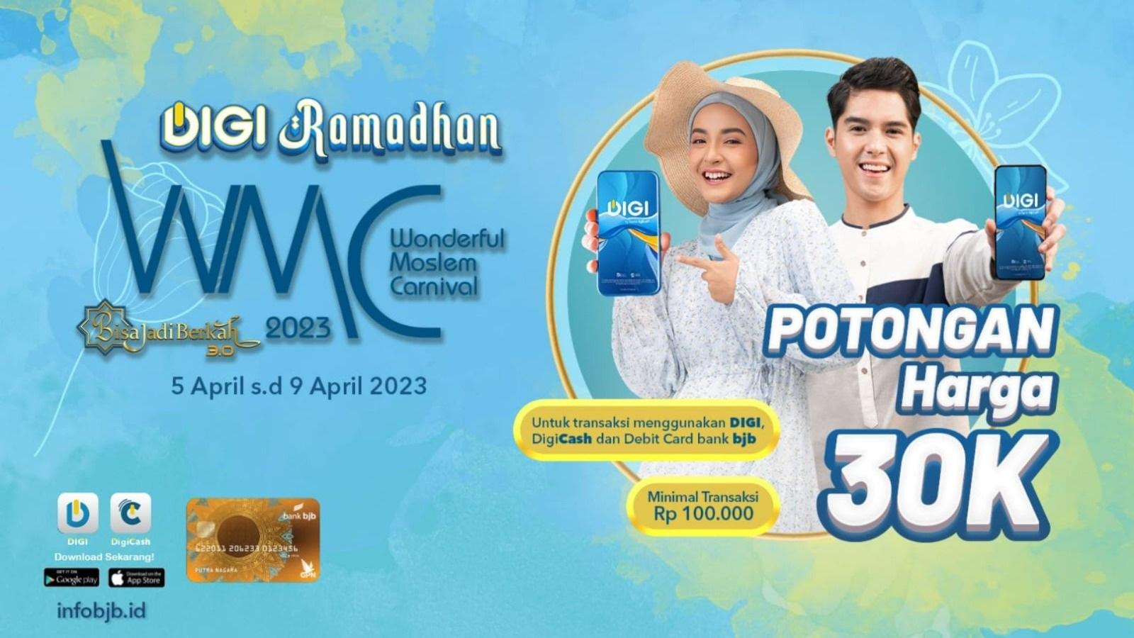 Bazar DIGI Ramadan Bank Bjb Bertajuk Wonderful Moslem Carnival 2023 di Bandung
