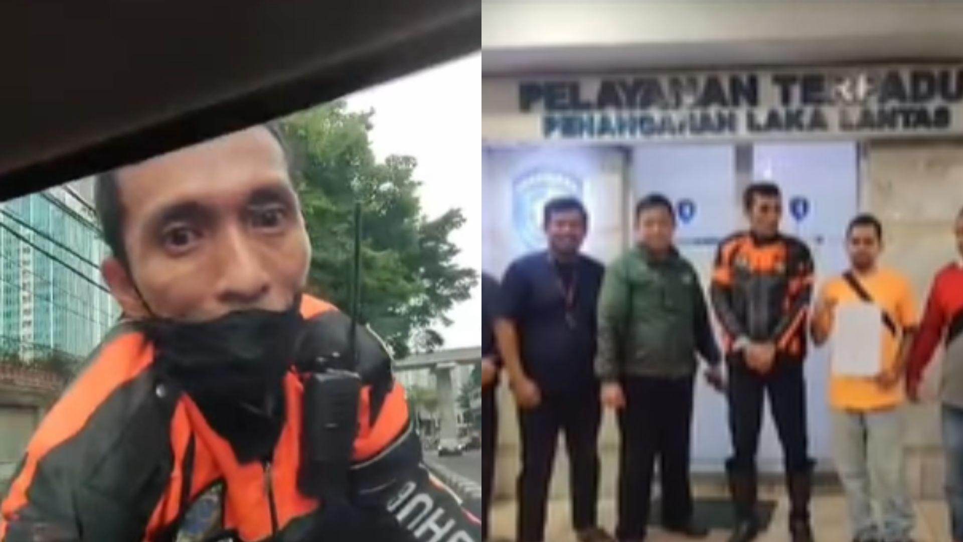 Detik-detik Menegangkan Pegawai Dishub Jaksel Naik ke Kap Mobil yang Tancam Gas, Kini Berakhir Damai