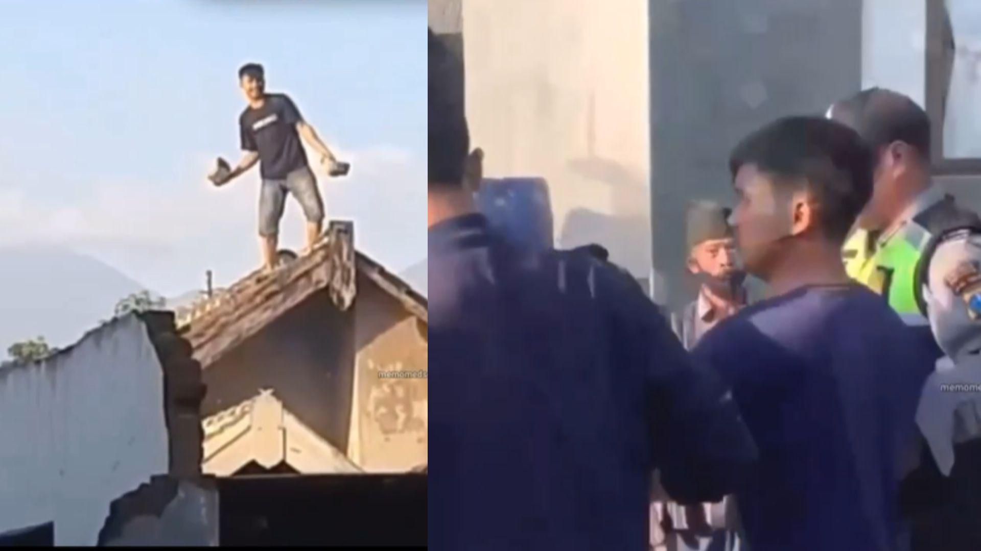 Pria di Pasuruan Ngamuk Lempar Batu hingga Rusak Genteng Tetangga Diduga Gegara Ditinggal Nikah