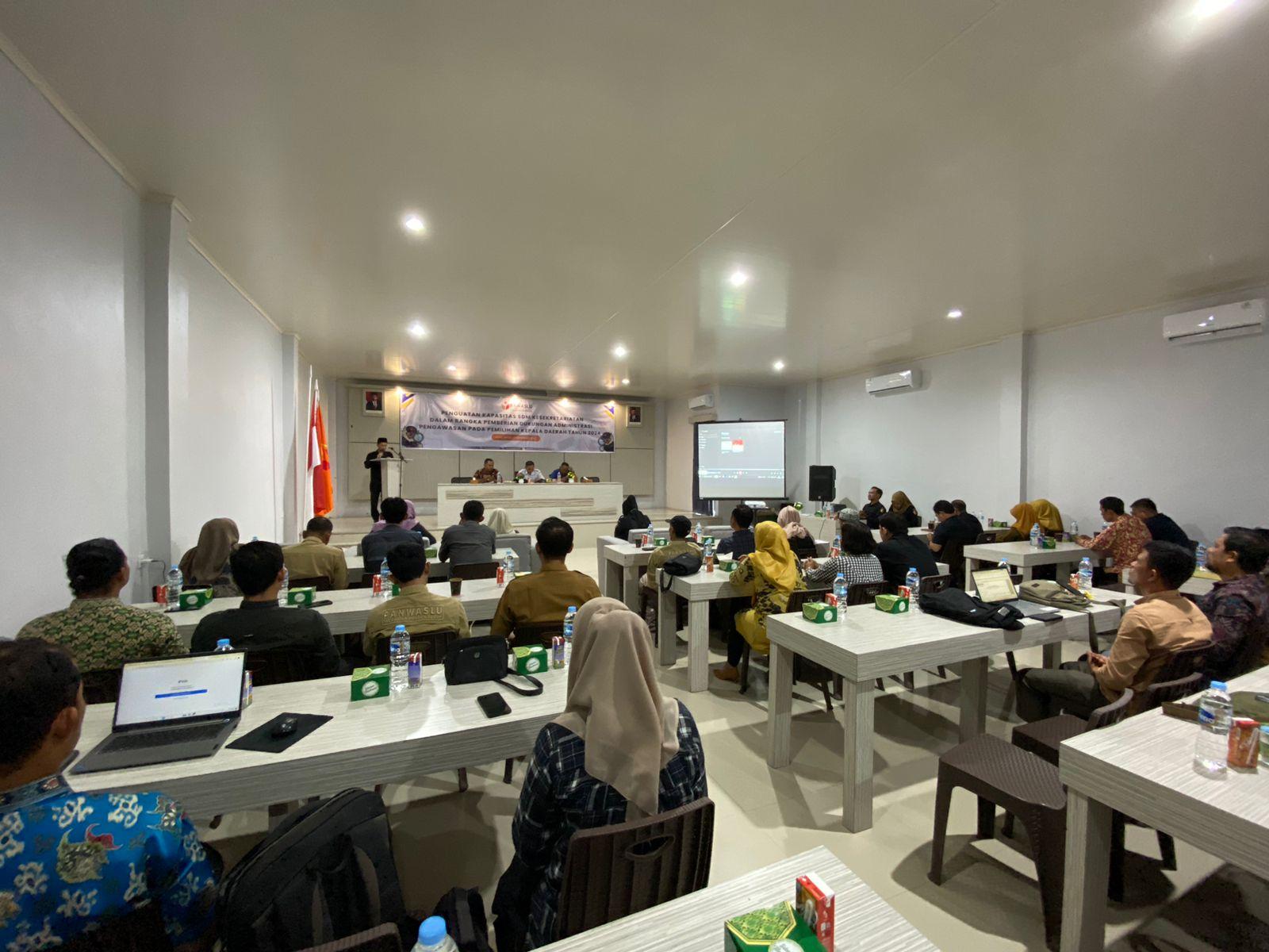 Hadapi Pilkada 2024, Bawaslu Mukomuko Gelar Peningkatan Kapasitas SDM Kesekretariatan